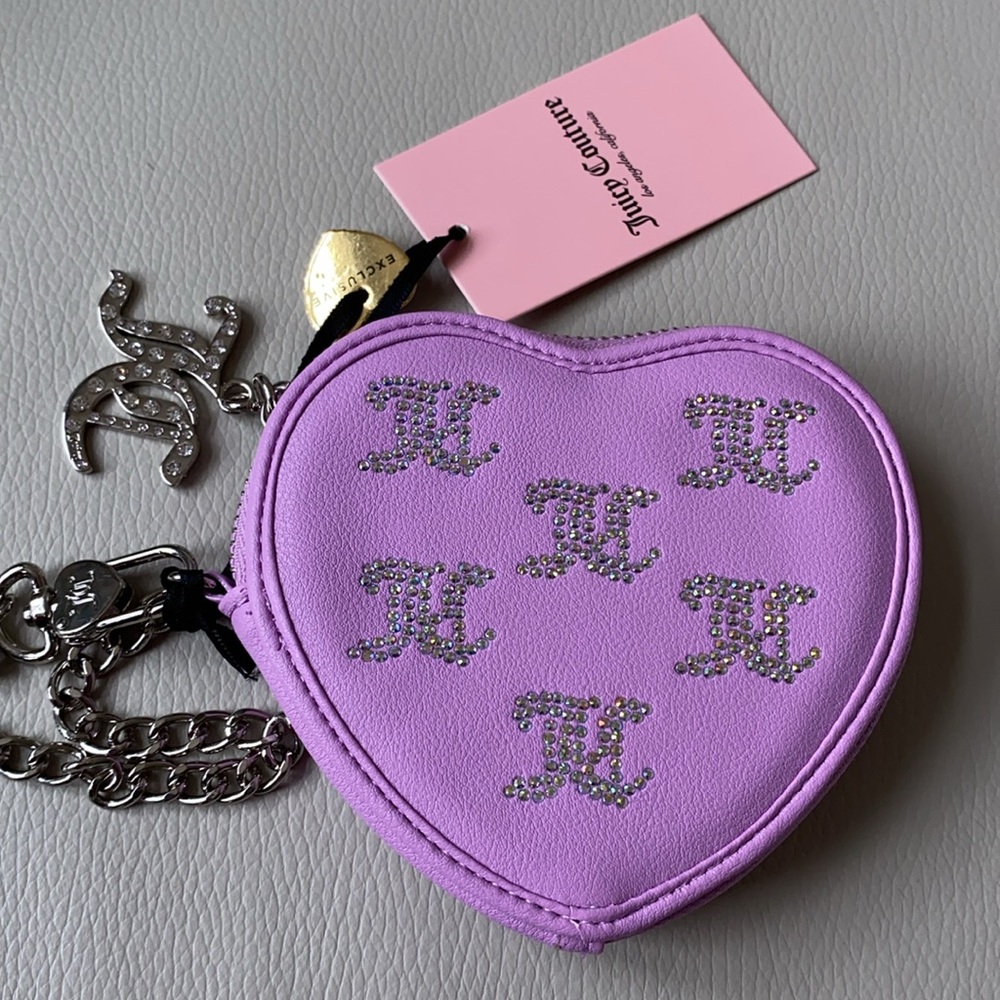 Juicy Couture Purple Heart wristlet - Picture 6 of 8